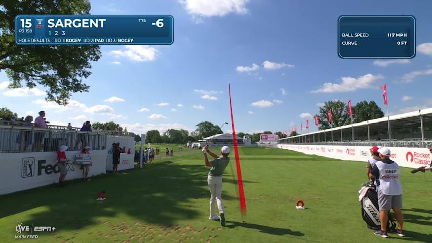 Gordon Sargent goes flag-hunting to set up birdie at Rocket Classic