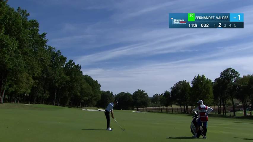 Jorge Fernández-Valdés uses nice second to set up birdie at Simmons Bank Open