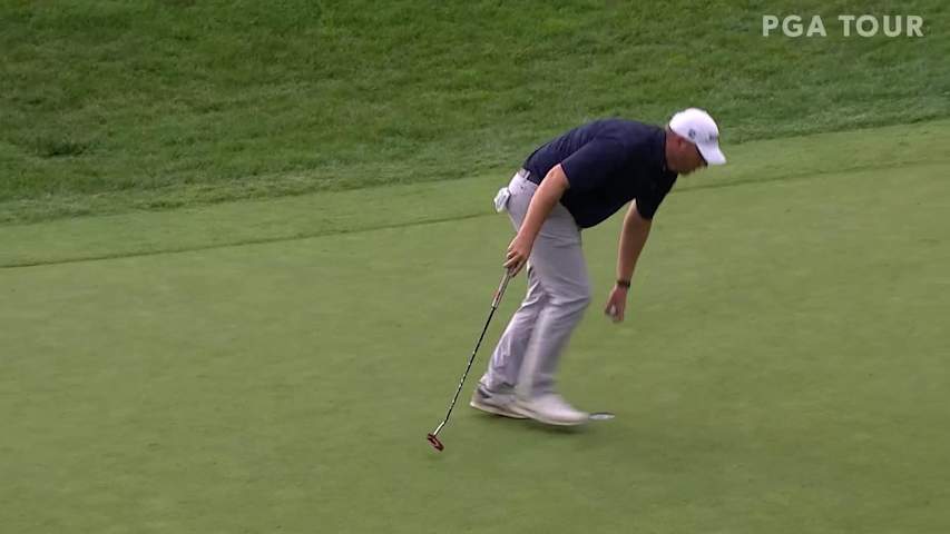 Trey Shirley makes birdie on No. 15 in Round 2 at Barbasol