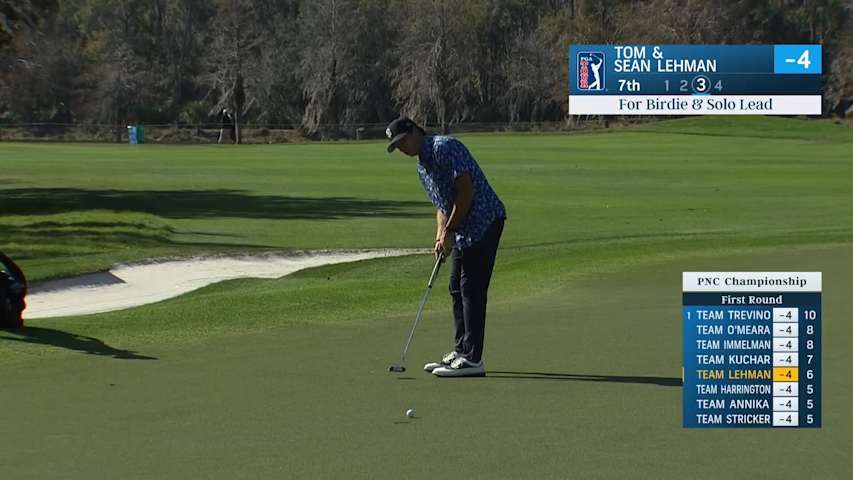Sean Lehman rolls in birdie putt at PNC Championship