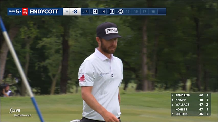 Harrison Endycott buries a 39-foot eagle putt at THE CJ CUP