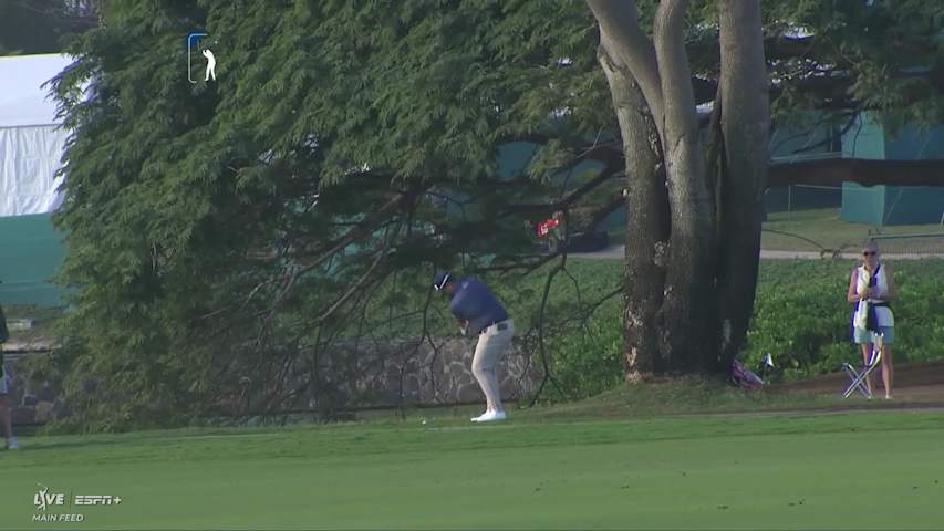 Thriston Lawrence throws a dart to set up birdie at Mexico Open