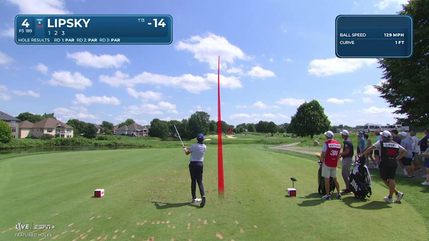 David Lipsky makes birdie on No. 4 at 3M Open