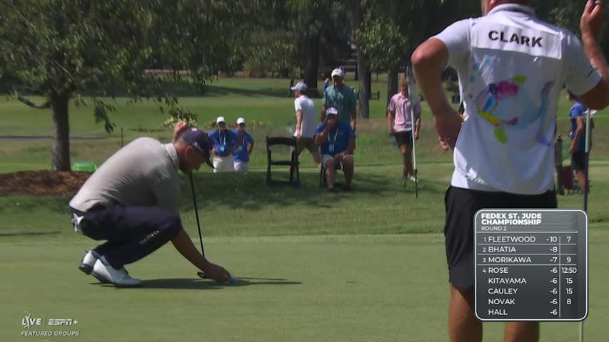 Wyndham Clark makes birdie on No. 3 at FedEx St. Jude
