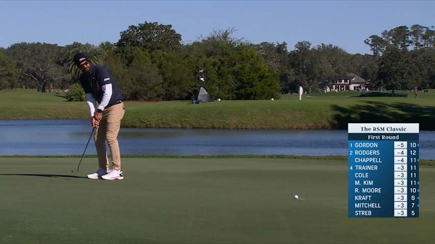 Tom Whitney makes jars eagle putt at The RSM Classic