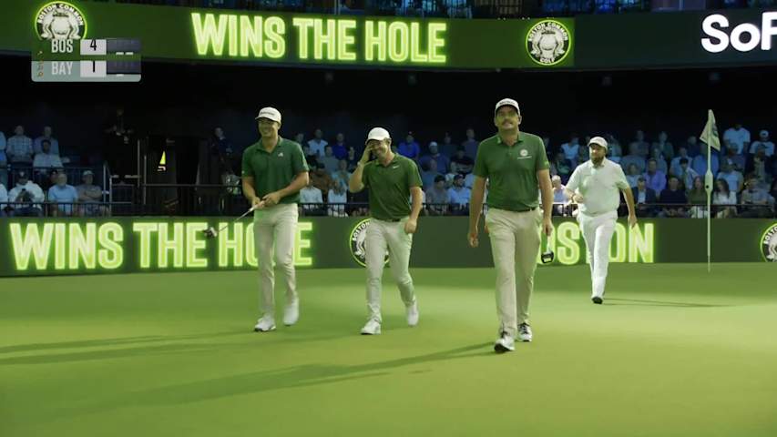 Michael Thorbjornsen sinks clutch putt to win hole for Boston Common at TGL