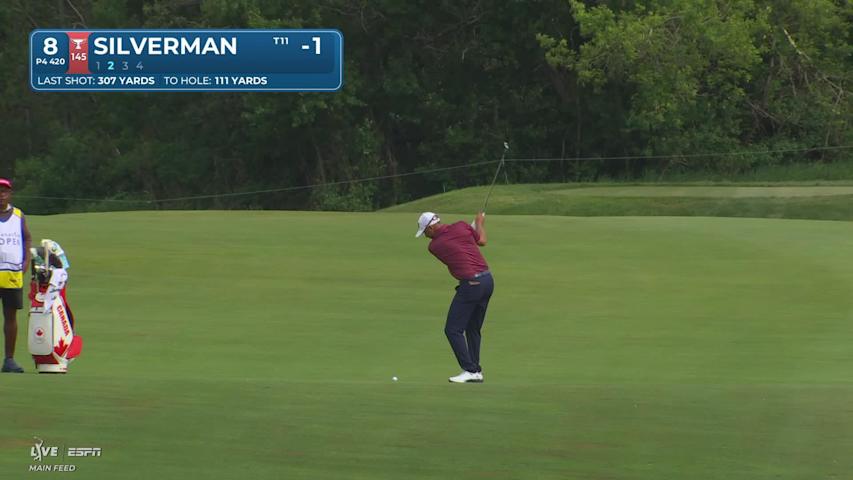 Ben Silverman's 107-yard approach sets up birdie on No. 8 at RBC Canadian