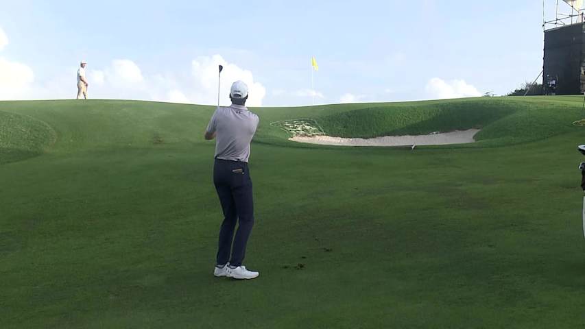 Christo Lamprecht’s saucy chip leads to tap-in birdie at The Bahamas Great Abaco Classic