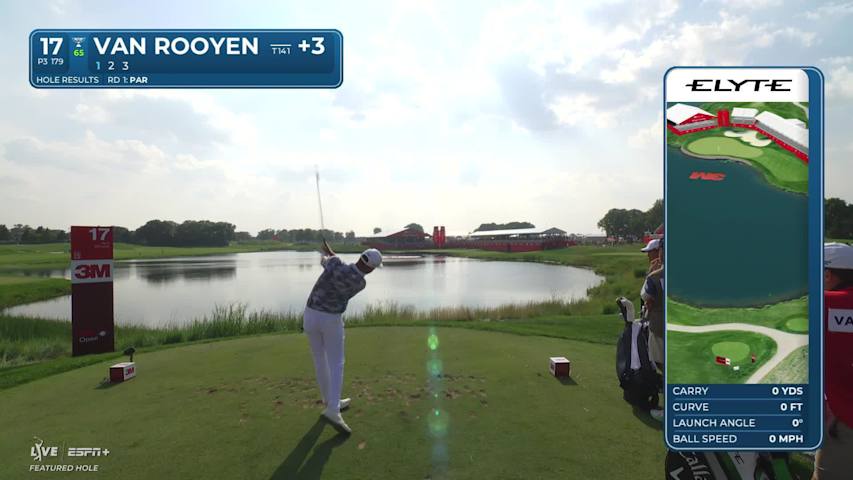 Erik van Rooyen makes birdie on No. 17 at 3M Open