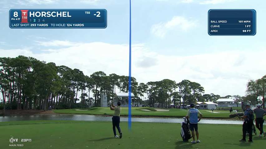 Billy Horschel hits 129-yard approach to 16 feet, sets up birdie on No. 8 at Cognizant Classic