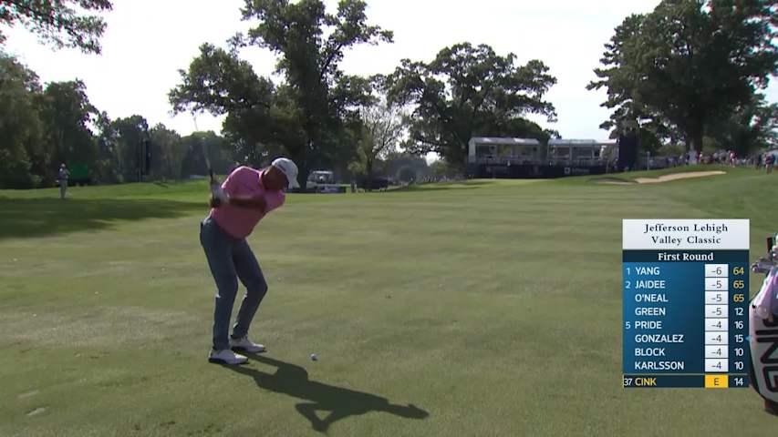 Stewart Cink makes birdie on No. 15 at Jefferson Lehigh Valley Classic