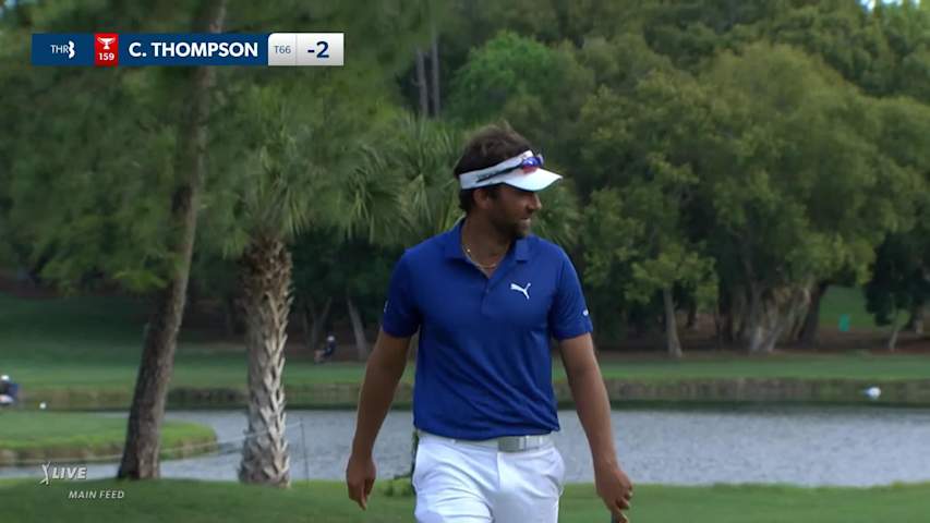 Curtis Thompson sinks 28-footer for birdie at Valspar