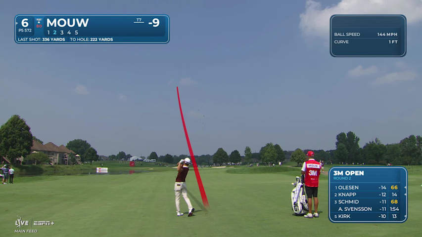 William Mouw makes birdie on No. 6 at 3M Open