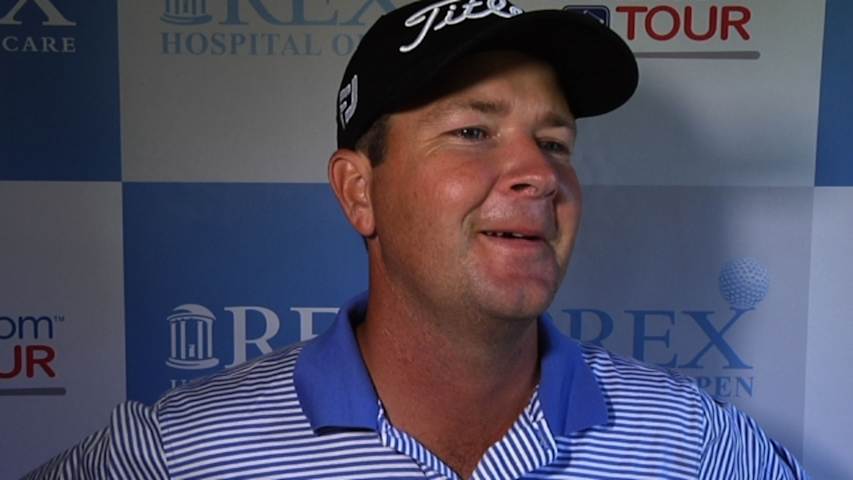 Hunter Haas interview after Round 2 of the Rex Hospital Open