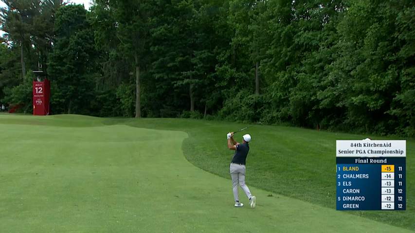 Richard Bland spins approach to set up birdie at KitchenAid Senior PGA