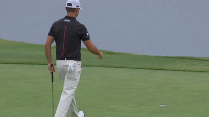 Luke Guthrie closes Round 4 with lengthy putt at AT&T Byron Nelson