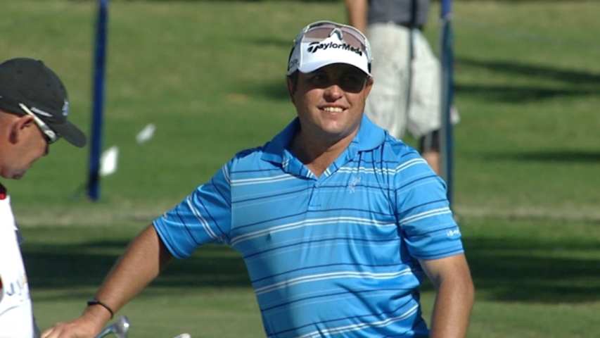 Scott Gardiner nearly holes approach shot at Sony Open