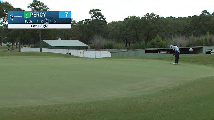 Cameron Percy makes birdie on No. 10 at Simmons Bank Championship
