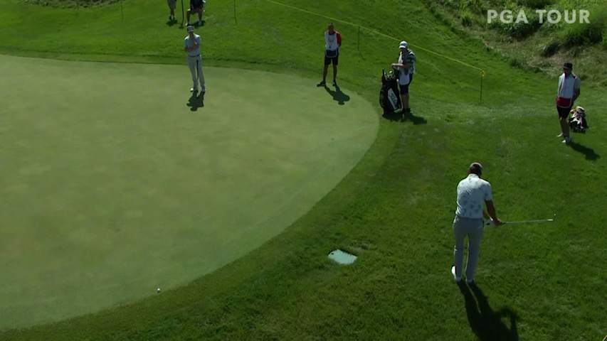 Rafa Cabrera Bello chips in for birdie at Korn Ferry Tour Champ