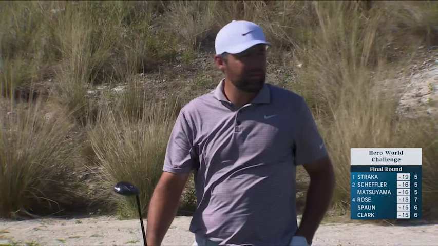Scottie Scheffler hits 270-yard approach to 20 feet, sets up birdie on No. 6 at Hero World Challenge