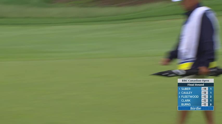 Jimmy Stanger sinks 32-foot birdie putt on No. 3 at RBC Canadian