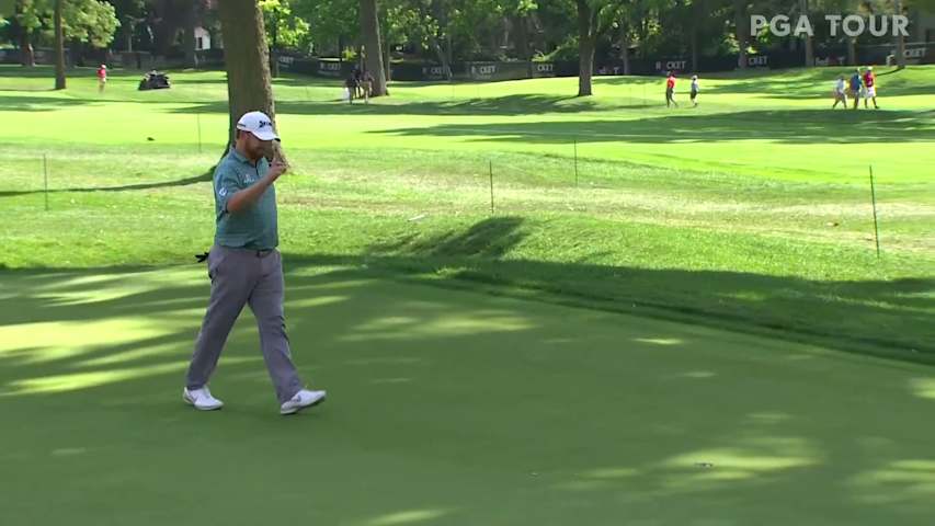 J.B. Holmes drains 15-footer for birdie at Rocket Mortgage