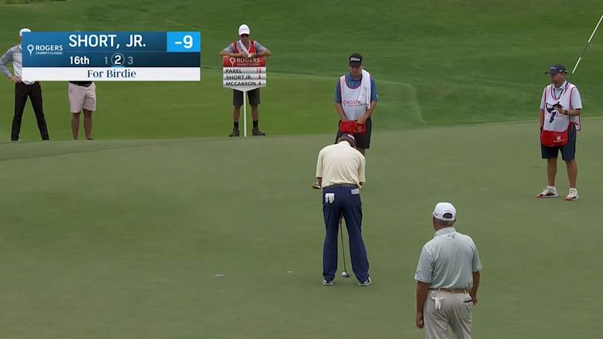 Wes Short, Jr. makes tap-in birdie at Rogers Charity