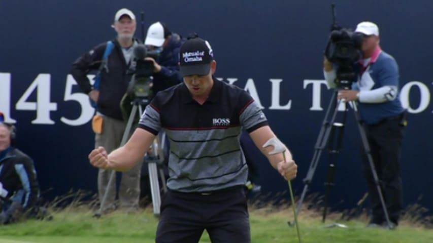 Henrik Stenson's record-setting putt to win The Open