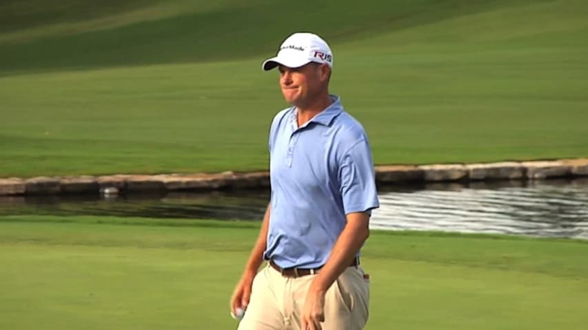 Brad Elder breaks from the pack at the News Sentinel Open