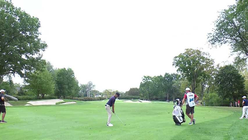 Chandler Blanchet makes birdie putt on No. 15 at Nationwide Children's