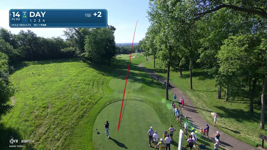 Jason Day makes birdie on No. 14 at John Deere