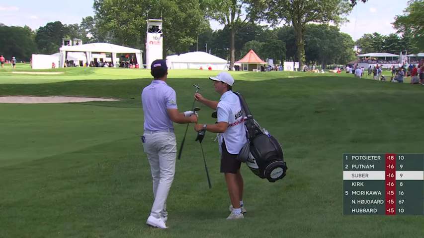 Jackson Suber makes birdie on No. 10 at Rocket Classic