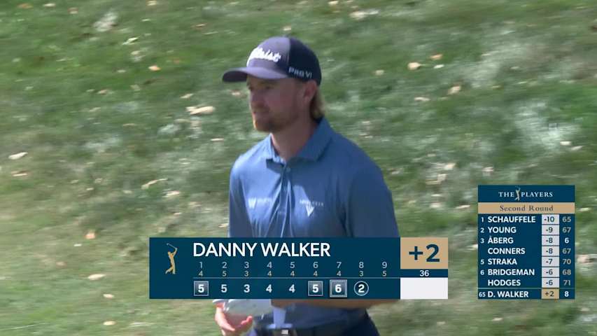 Danny Walker sinks 55-foot birdie putt on No. 8 at THE PLAYERS