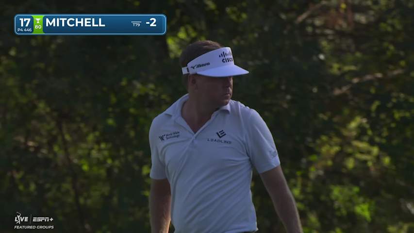 Keith Mitchell hits 97-yard approach to 5 feet, sets up birdie on No. 17 at Sanderson Farms