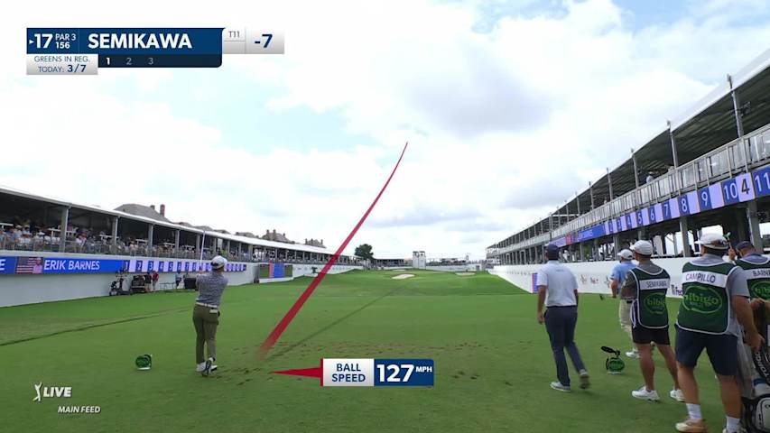 Taiga Semikawa throws a dart to set up birdie at CJ CUP Byron Nelson