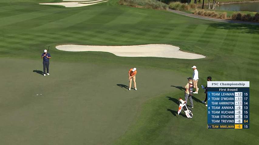Jacob Immelman drops in birdie putt at PNC Championship
