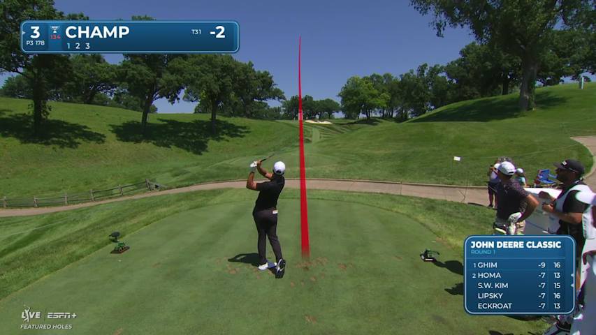 Cameron Champ makes birdie on No. 3 at John Deere
