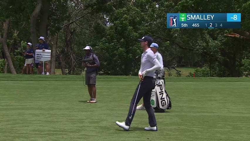 Alex Smalley's 198-yard approach sets up birdie on No. 5 at Charles Schwab