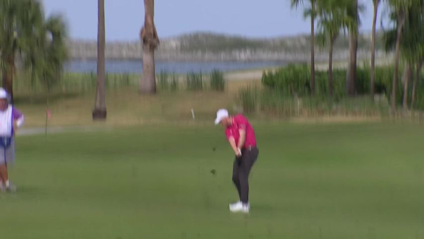 Hayden Springer makes birdie on No. 9 at Bahamas Classic Atlantis