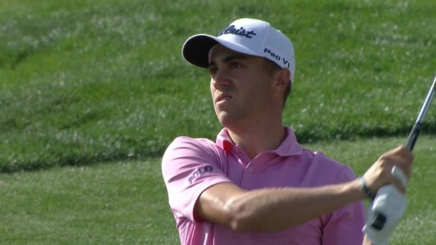 Justin Thomas gets up and down for birdie at The Honda Classic