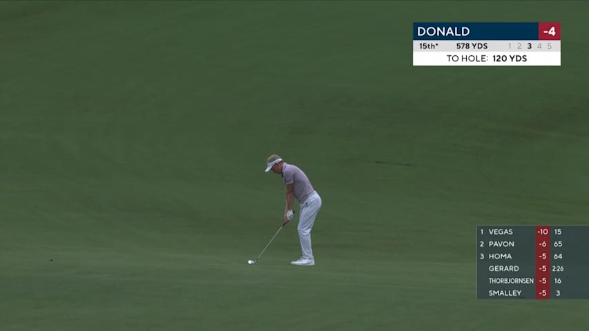 Luke Donald sets up birdie with impressive dart at PGA Championship