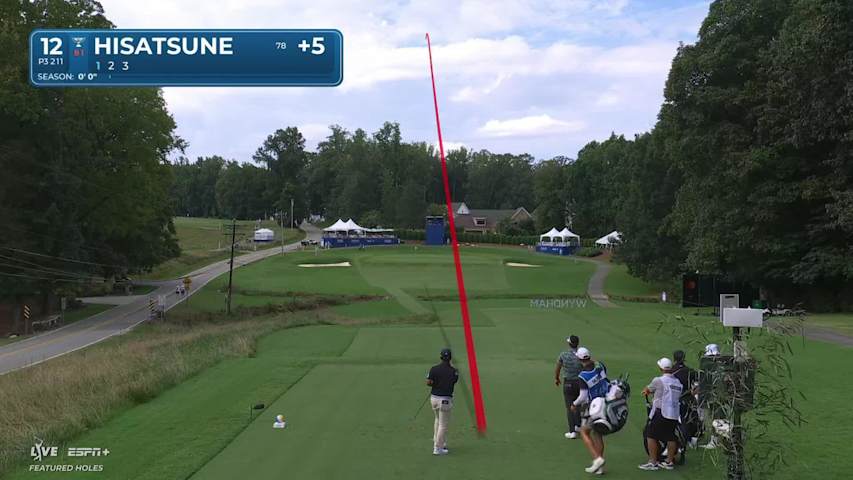 Ryo Hisatsune makes birdie on No. 12 at Wyndham