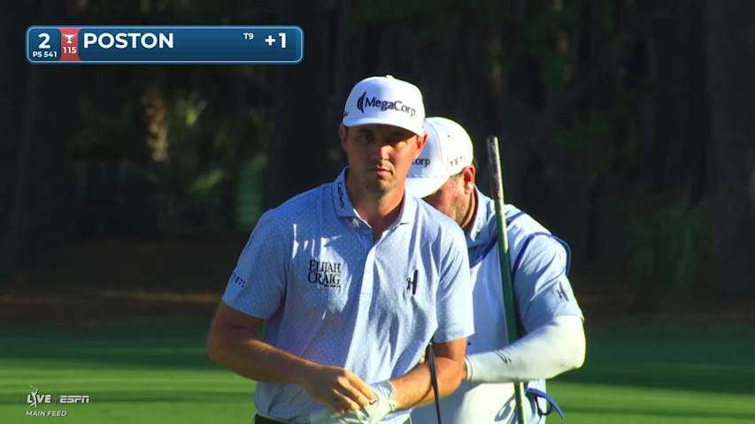 J.T. Poston makes birdie on No. 2 at RBC Heritage