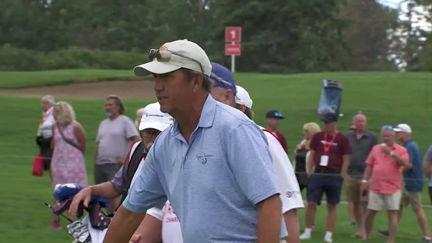 Mario Tiziani cards birdie at Rogers Charity
