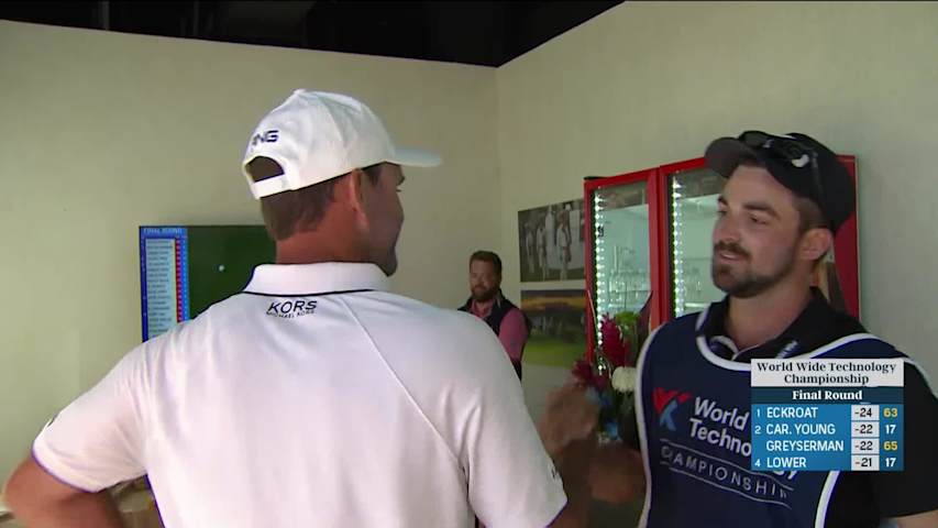 Austin Eckroat holds on to win World Wide Technology