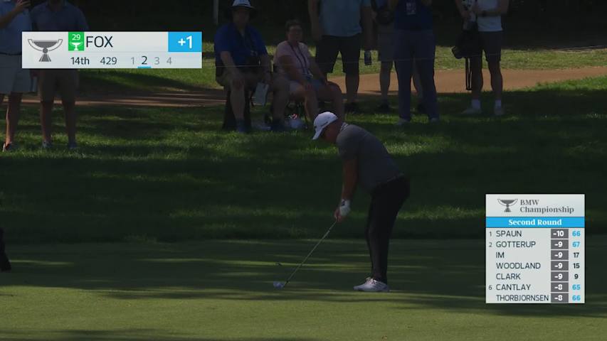 Ryan Fox's 153-yard approach sets up birdie on No. 14 at BMW Championship