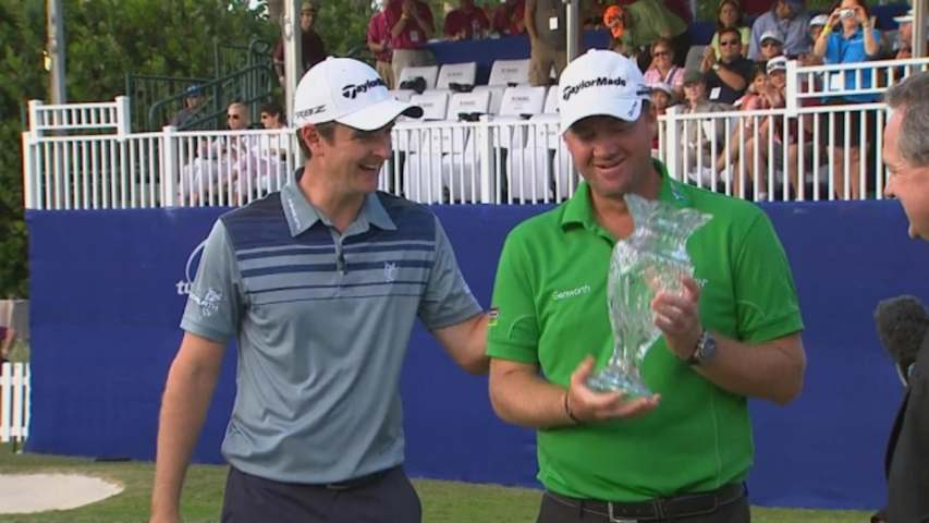 Hanson and Rose win the Tyco Golf Skills Challenge