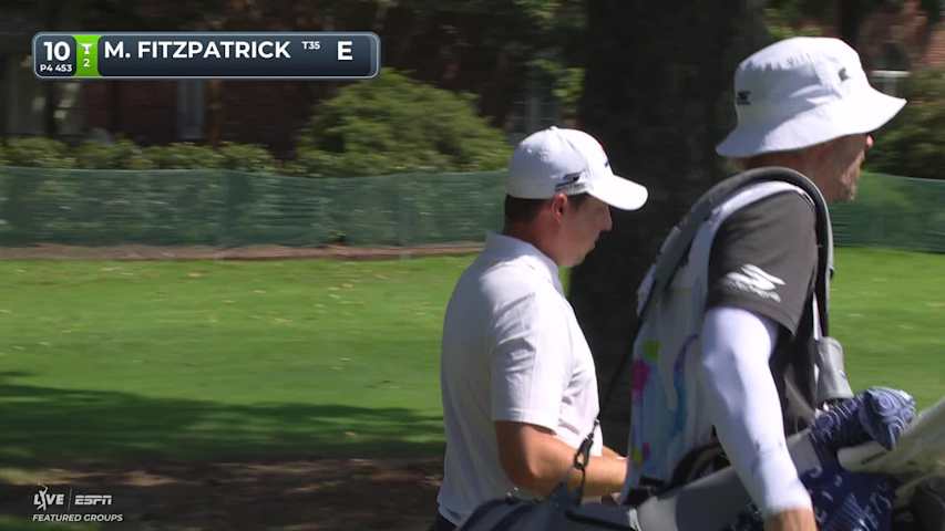 Matt Fitzpatrick's 190-yard approach sets up birdie on No. 10 at FedEx St. Jude