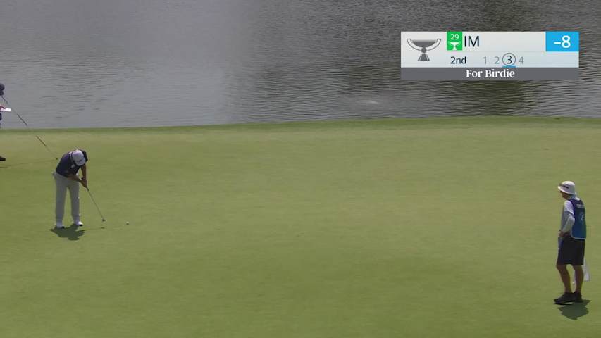 Sungjae Im sinks 42-foot birdie putt on No. 2 at BMW Championship
