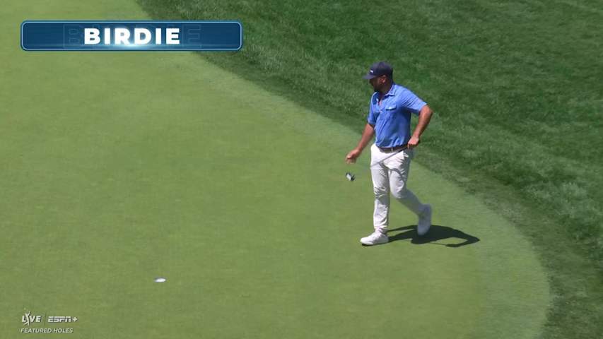 Stephan Jaeger makes birdie on No. 11 at Travelers